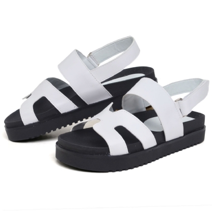 Sandália Papete Feminina Bicolor "EMA" 2058DB