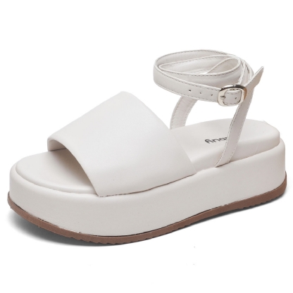 Tamanco Papete Chinela Feminino Off White "MADU" 2065DB
