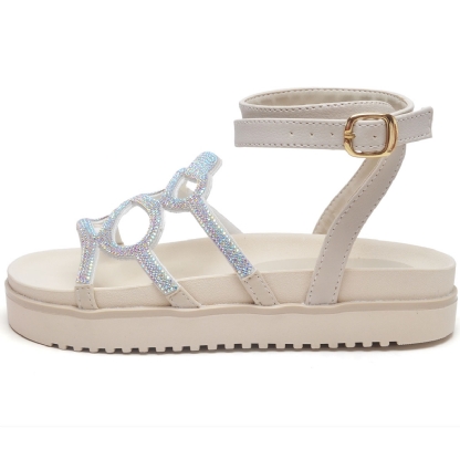 Sandália Papete Feminino Off White Cobra "CORA" 2066DB