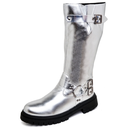 Bota Biker Boots Prata Feminina "TAYLOR" 1820