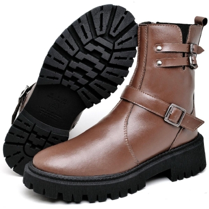 Bota Coturno Boots Marrom Feminina "ANDY" 1202DB