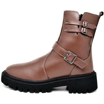 Bota Coturno Boots Marrom Feminina "ANDY" 1202DB
