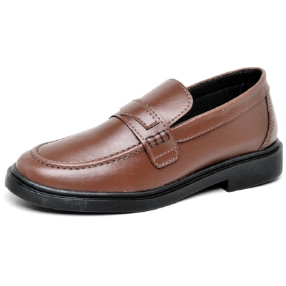 Sapato Mocassim De Salto Feminino Marrom "EVA" 1416DB