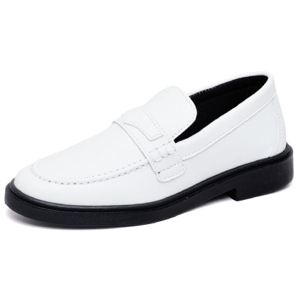 Sapato Mocassim De Salto Feminino Branco "EVA" 1416DB