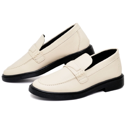 Sapato Mocassim De Salto Feminino Off-White "EVA" 1416DB