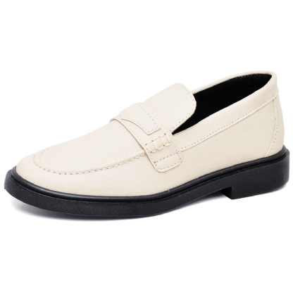 Sapato Mocassim De Salto Feminino Off-White "EVA" 1416DB