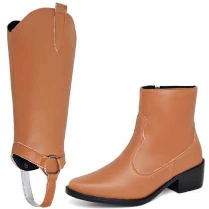 Bota Feminina Country 2 em 1 Caramelo "MORGAN" 1706DB