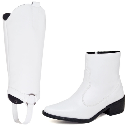 Bota Feminina Country 2 em 1 Branco "MORGAN" 1706DB