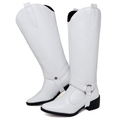 Bota Feminina Country 2 em 1 Branco "MORGAN" 1706DB