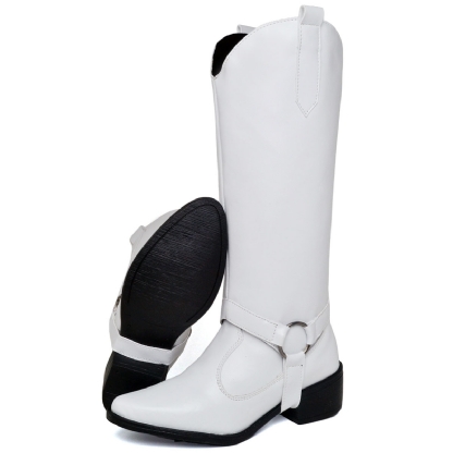 Bota Feminina Country 2 em 1 Branco "MORGAN" 1706DB