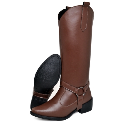 Bota Feminina Country 2 em 1 Marrom "MORGAN" 1706DB