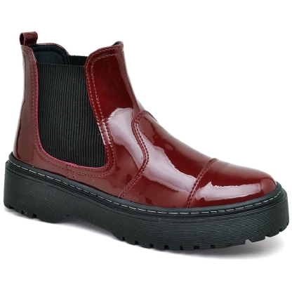 Bota Coturno Feminino Tratorada Red Cherry "AMY" 1508DB