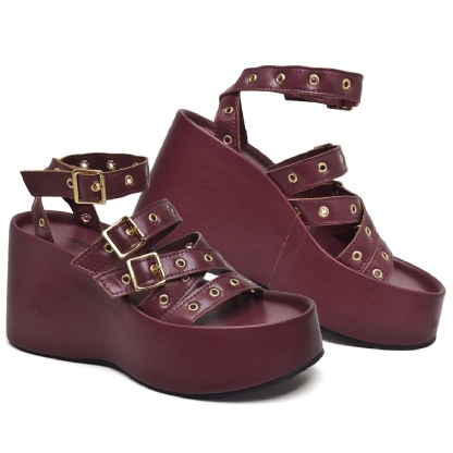 Tamanco Sandália Plataforma Feminino Red Cherry "BLAIR" 2102DB