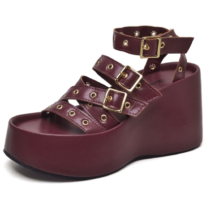 Tamanco Sandália Plataforma Feminino Red Cherry "BLAIR" 2102DB