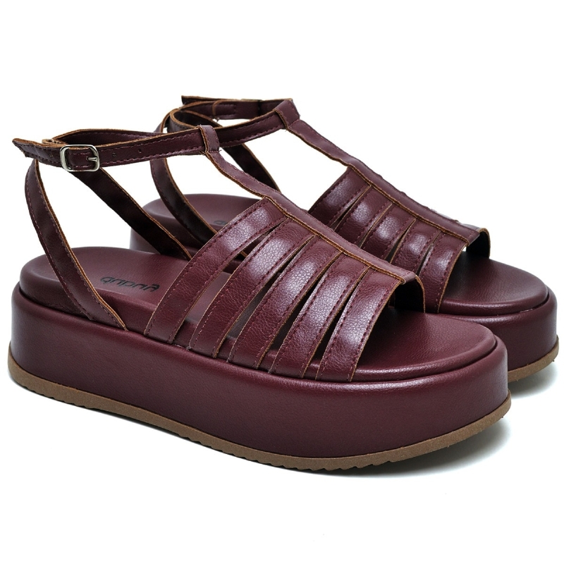 Tamanco Papete Feminino Cherry Red "JENY" 2070DB