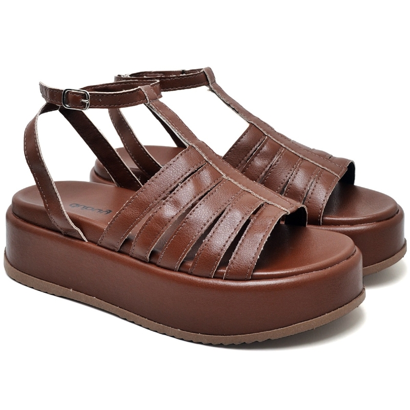 Tamanco Papete Feminino Marrom "JENY" 2070DB