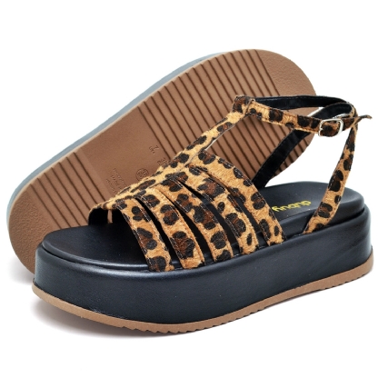 Tamanco Papete Feminino Onça "JENY" 2070DB