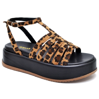 Tamanco Papete Feminino Onça "JENY" 2070DB