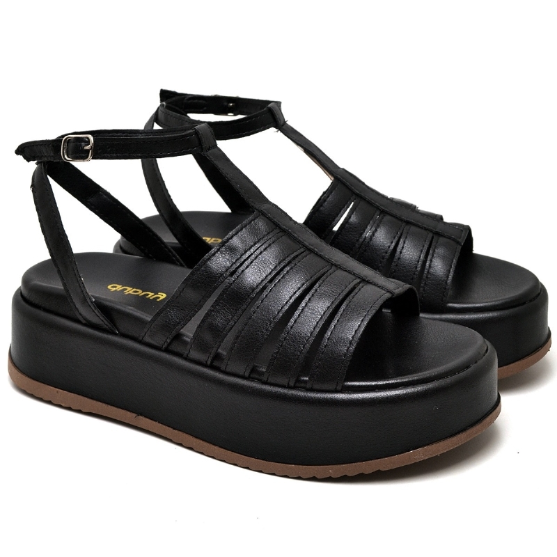 Tamanco Papete Feminino Preto "JENY" 2070DB