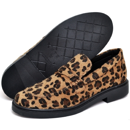 Sapato Mocassim De Salto Feminino Onça "EVA" 1416DB