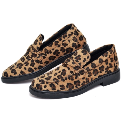 Sapato Mocassim De Salto Feminino Onça "EVA" 1416DB