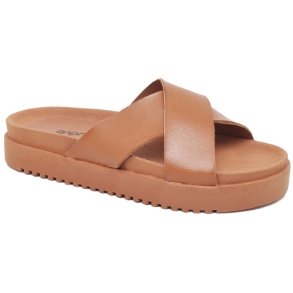 Papete Sandália Feminina Caramelo "BIA" 2076DB