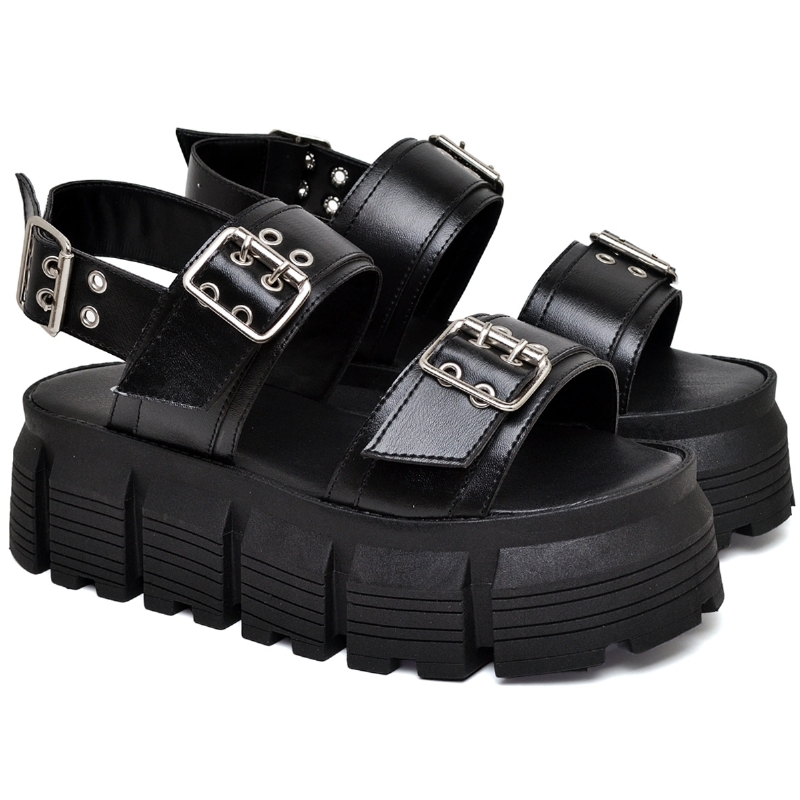 Papete Chinela Feminino Preto "HANNA" 2082DB