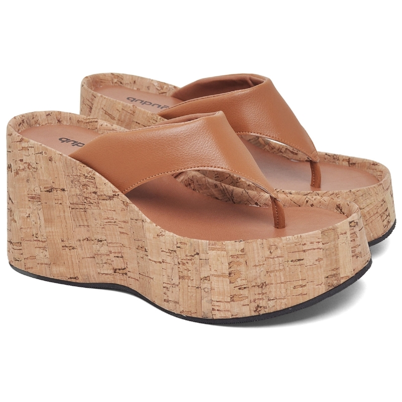 Tamanco Papete Chinela Feminino Rolha "VIK" 2100DB