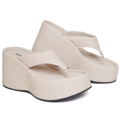 Tamanco Papete Chinela Feminino Rafia "VIK" 2100DB