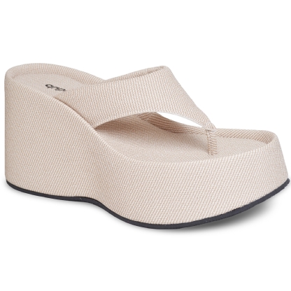 Tamanco Papete Chinela Feminino Rafia "VIK" 2100DB