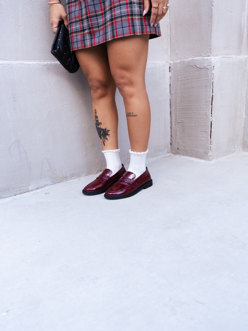 Sapato Mocassim De Salto Feminino Red Cherry "EVA" 1416DB