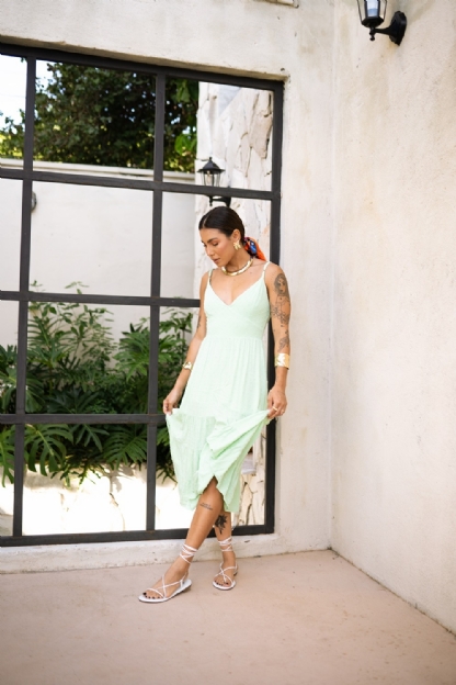 Sandália Rasteira Feminina Branco "LIA" 2032DB