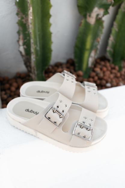 Sandália Papete Feminina Off-White "DAYA" 2078DB