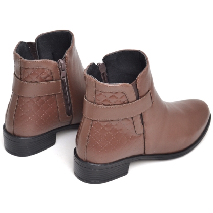Bota Montaria Cano Baixo Feminina Marrom "SELENA" 208 DB