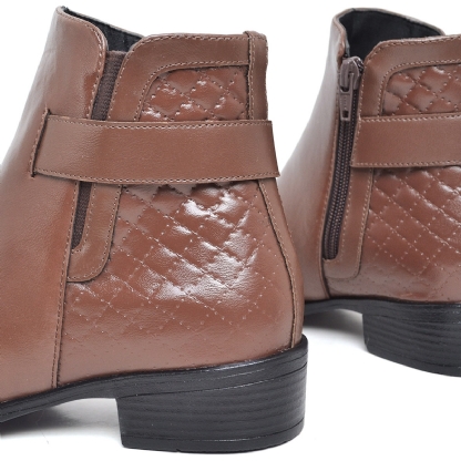 Bota Montaria Cano Baixo Feminina Marrom "SELENA" 208 DB