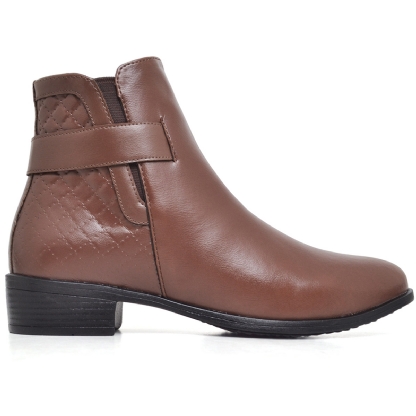 Bota Montaria Cano Baixo Feminina Marrom "SELENA" 208 DB