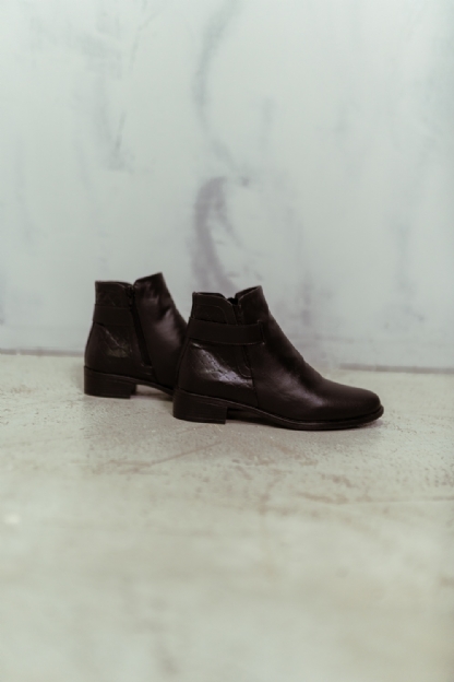Bota Montaria Cano Baixo Feminina Preto "SELENA" 208DB