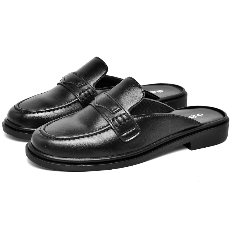 Sapato Mocassim Mule Feminino Preto "CLOE" 1420DB