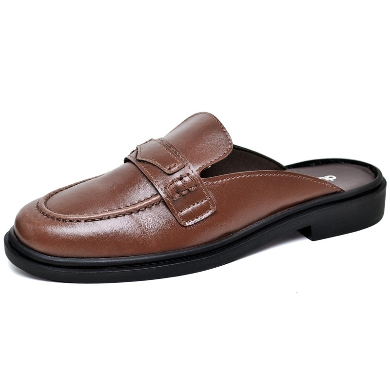 Sapato Mocassim Mule Feminino Marrom "CLOE" 1420DB