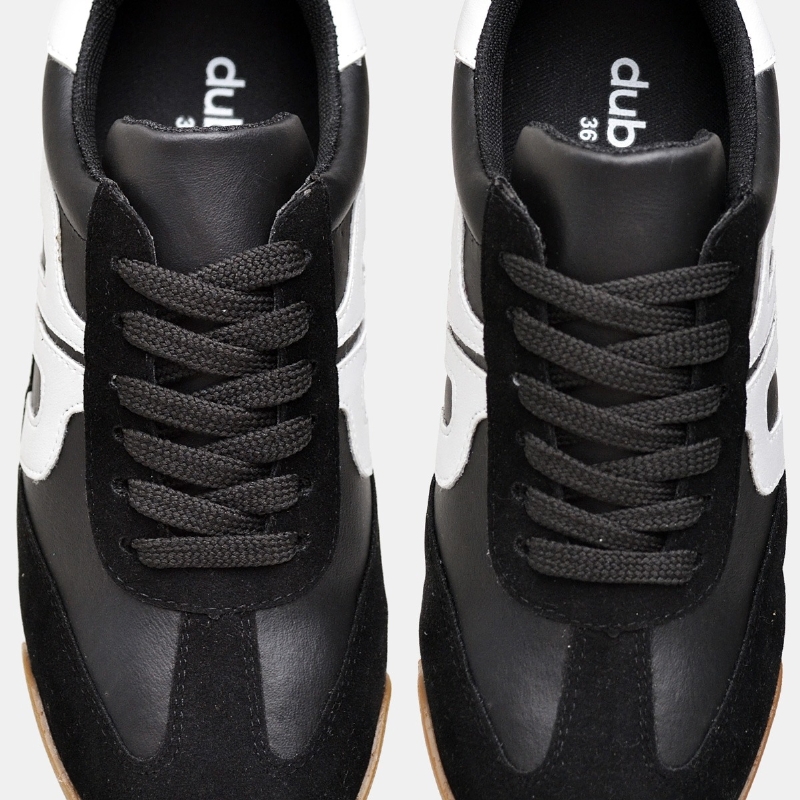 Tênis Jogger Feminino Tratorado Preto "BONE" 044DB
