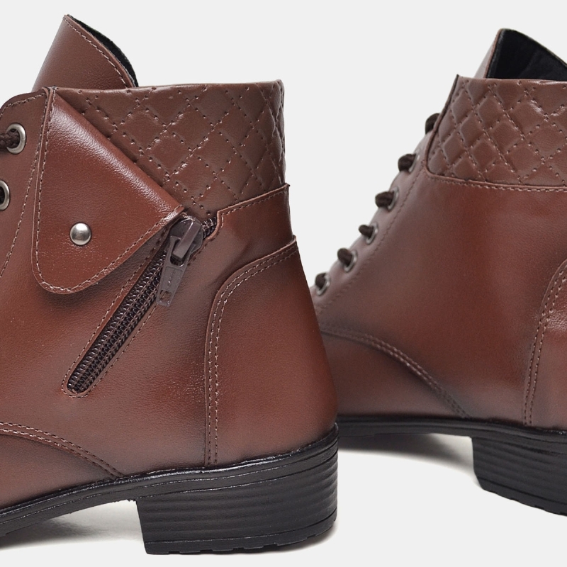 Bota Coturno Feminino Marrom "WANA" 201DB