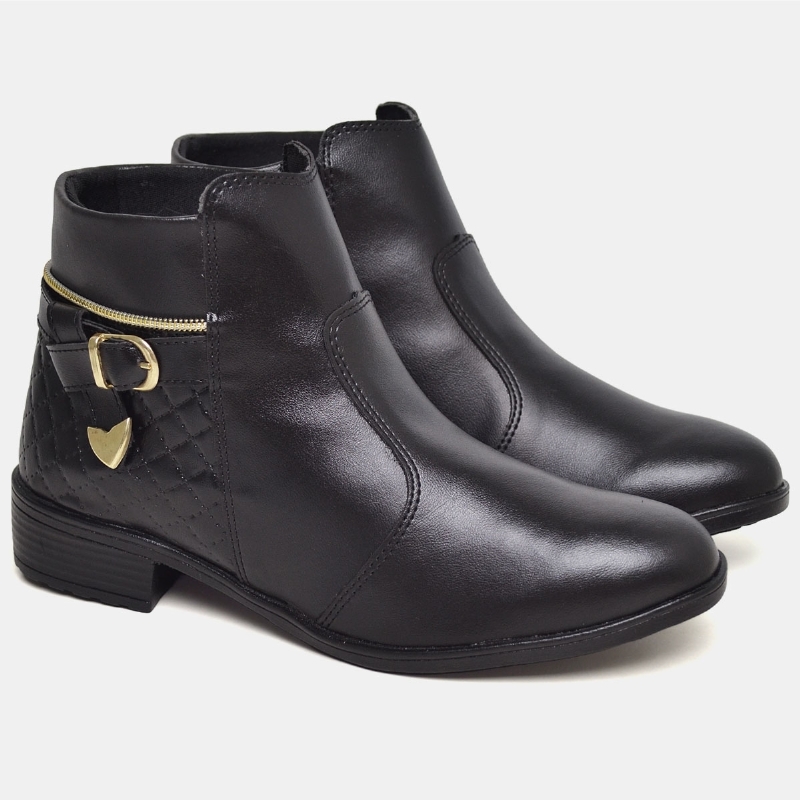 Bota Coturno Feminino Preto "NEVAZZA" 207DB