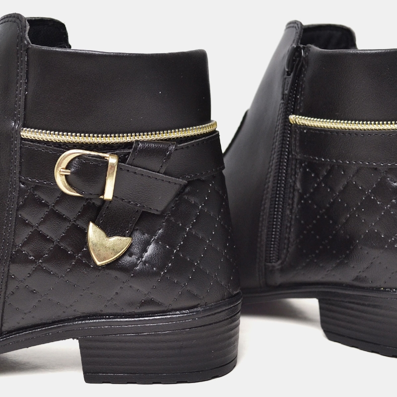 Bota Coturno Feminino Preto "NEVAZZA" 207DB