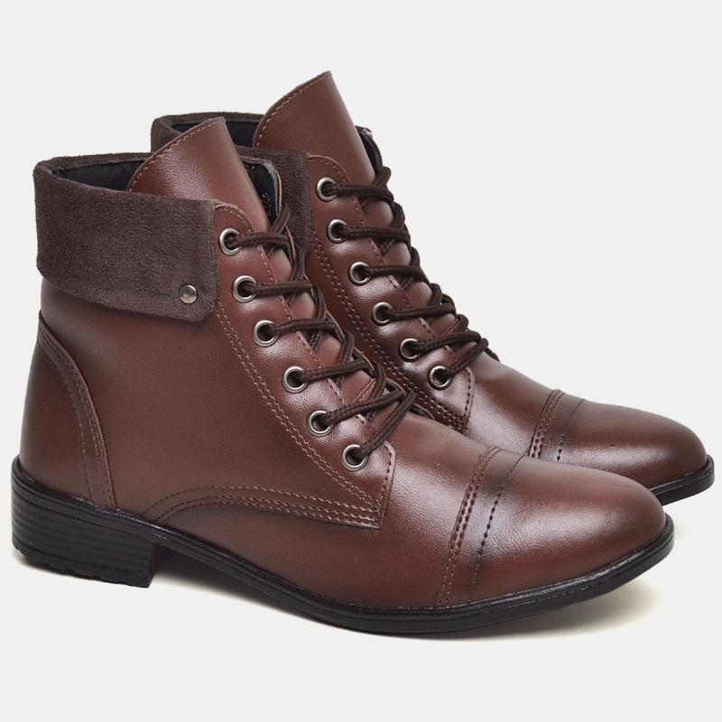 Bota Coturno Feminino Marrom "WANA" 601DB