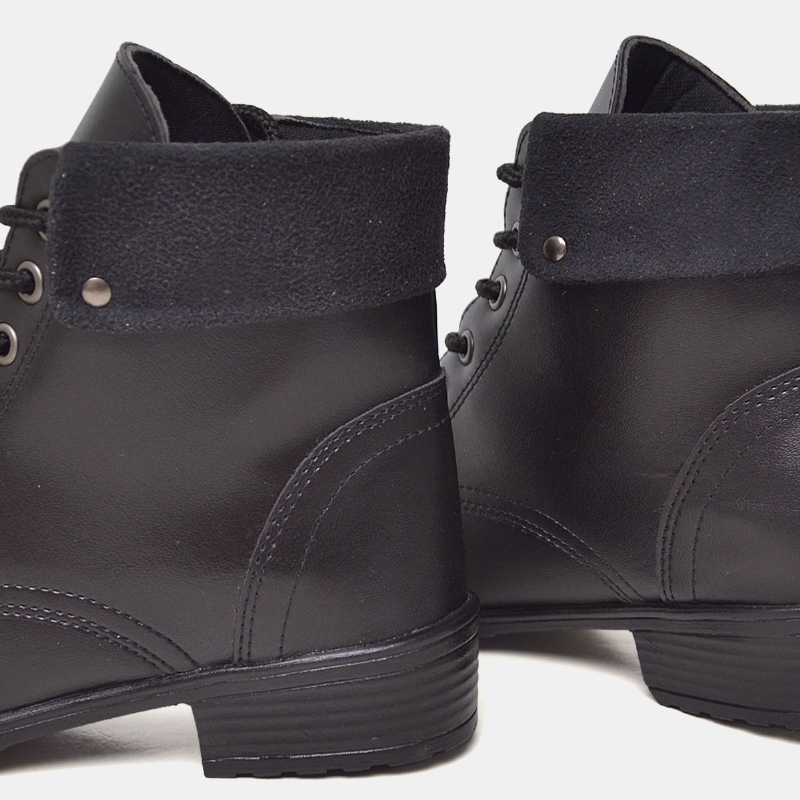Bota Coturno Feminino Preto "WANA" 601DB