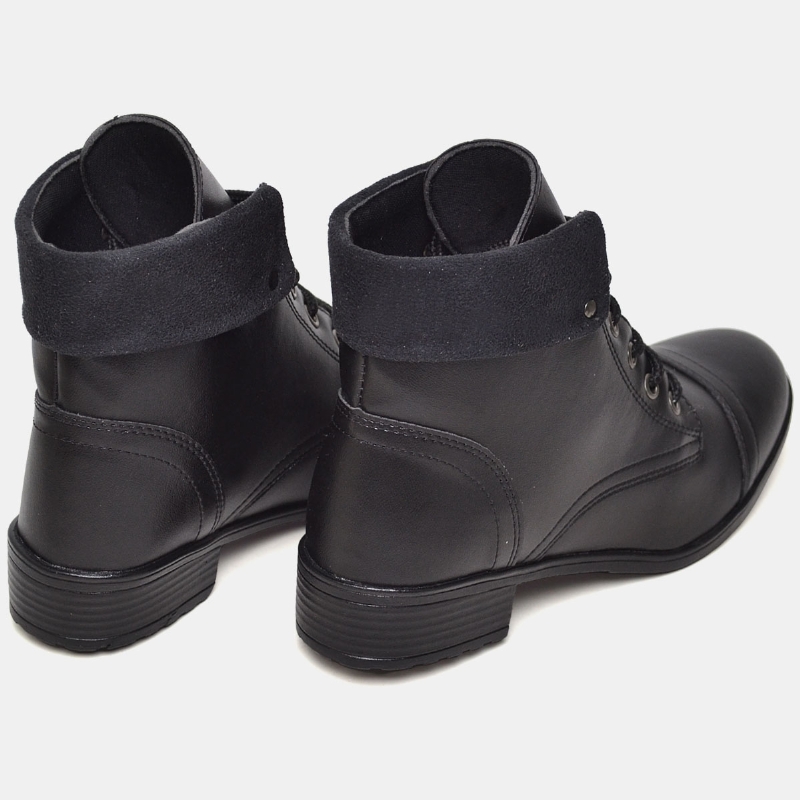 Bota Coturno Feminino Preto "WANA" 601DB