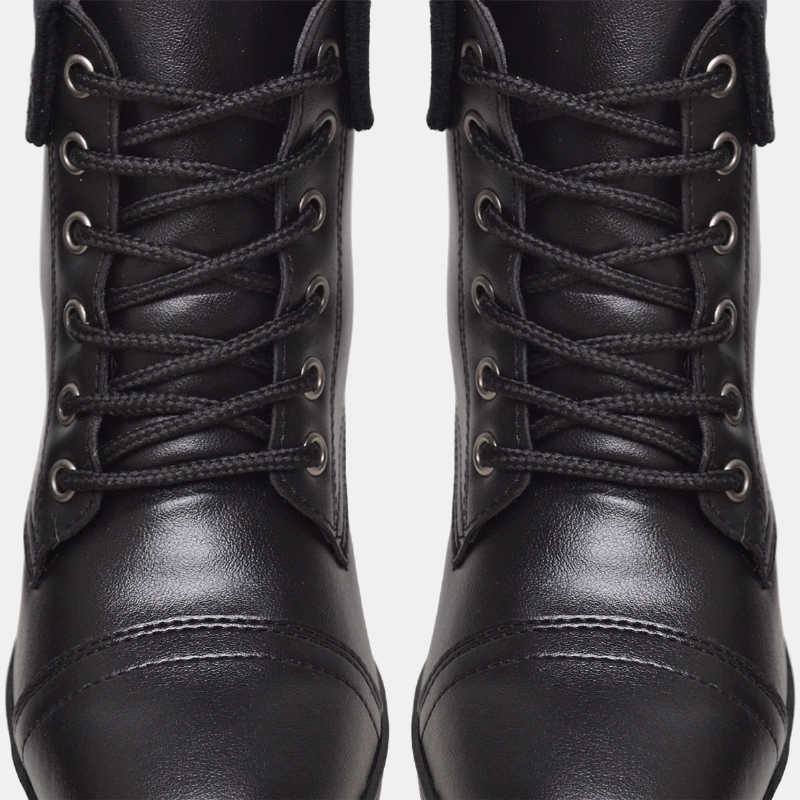 Bota Coturno Feminino Preto "WANA" 601DB
