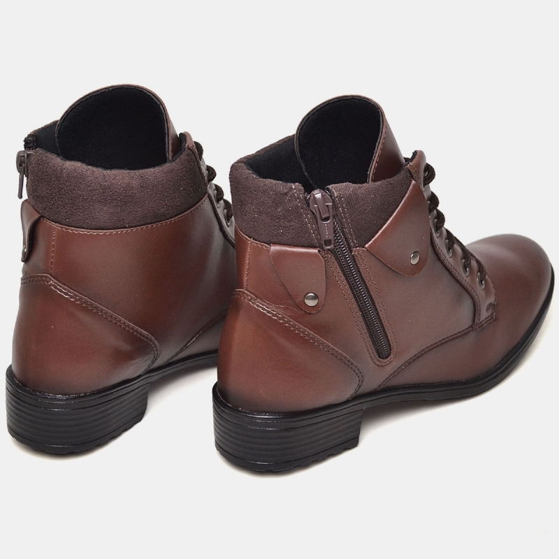 Bota Coturno Feminino Marrom "AMPEZZO" 603DB