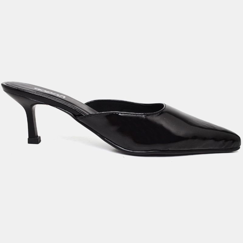 Sapato Scarpin Mule Bico Fino Preto "HAILY" 1314DB