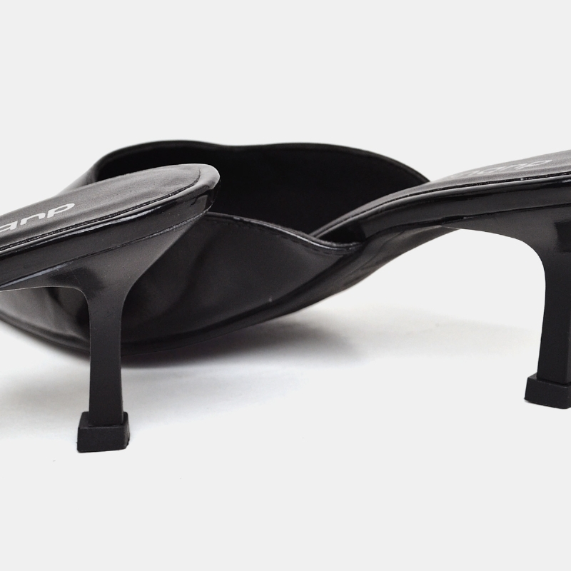 Sapato Scarpin Mule Bico Fino Preto "HAILY" 1314DB
